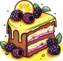 Karikatur Kuchen , Illustration, süß Design png