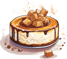 Karikatur Kuchen , Illustration, süß Design png