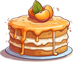 Karikatur Kuchen , Illustration, süß Design png