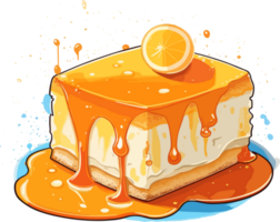 cartone animato torta , illustrazione, carino design png