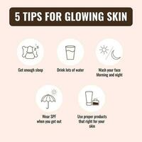 vector de 5 5 esencial consejos para desbloqueo el misterios a radiante piel