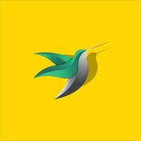 miel pájaro logo diseño vector