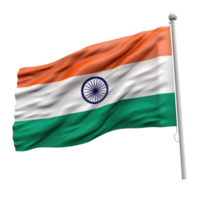National indisch Flagge Hintergrund. Illustration ai generativ png