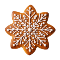 Gingerbread cookie isolated. Illustration png