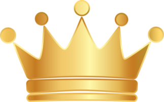 einfach golden Krone Symbol. png
