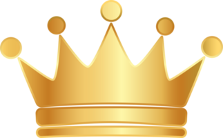 semplice d'oro corona icona. png