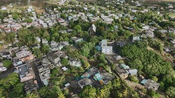 Trou D'eau Douce Village Top View, Mauritius video