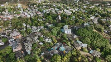 Trou D'eau Douce Village Top View, Mauritius video