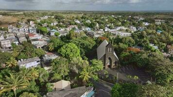 Trou D'eau Douce Village Top View, Mauritius video
