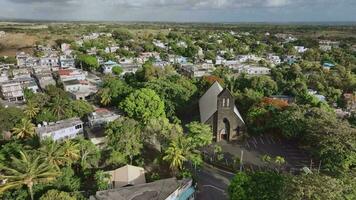 Trou D'eau Douce Village Top View, Mauritius video