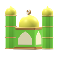 Green Mosque Building png