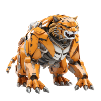 3d scifi animale robot cyborg. ai generato png