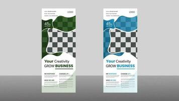 business roll up banner vector