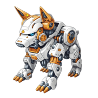 3d scifi animale robot cyborg. ai generato png