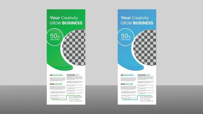 Business roll up banner