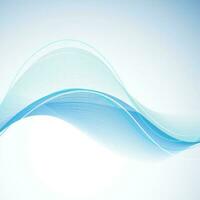 Abstract blue wave background. vector