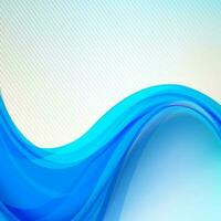 Abstract blue wave background. vector