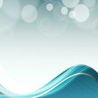 Abstract blue wave background. vector