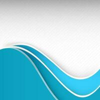 Abstract blue wave background. vector