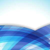 Abstract blue wave background. vector