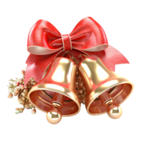 Christmas Bells With Ribbon. png