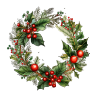 Beautiful Christmas Wreath. png