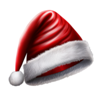 rojo Navidad sombrero. generativo ai png