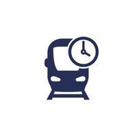 train arrival time, subway schedule icon vector