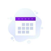 schedule or calendar icon, vector design