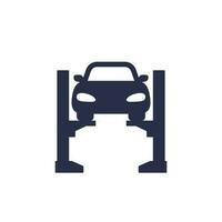 car lift, hoist icon on white vector