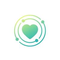 core value icon with a heart vector