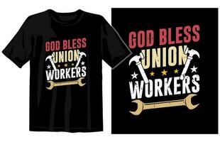 Vintage Labor Day T shirt vector, International Labor Day T shirts, International Workers Day t shirt vector