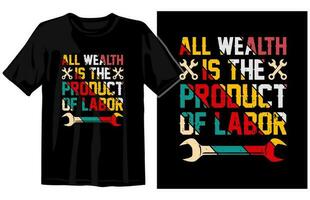 Clásico labor día t camisa vector, internacional labor día t camisas, internacional trabajadores día t camisa vector