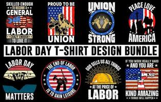 Vintage Labor Day T-shirt design bundle, International Labor Day T-shirt set, International Workers Day T-shirt bundle, Labor Day T-shirt Template, happy labor day vector