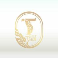 logotype design Thai art style vector