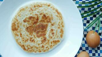 Homemade roti chapati on table video