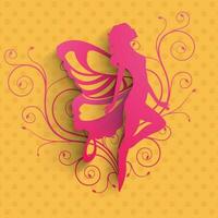 Creative abstract illustration of a Young Girl for Happy International Women's Day Celebration. vector