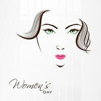 Happy Women's Day celebration design. vector