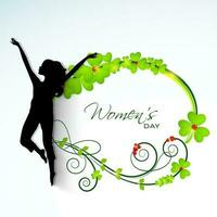 Happy Women's Day celebration design. vector