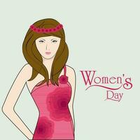 Happy Women's Day celebration design. vector