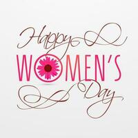 Happy Women's Day celebration design. vector