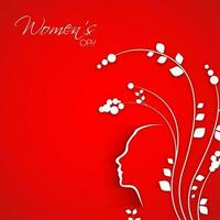 Happy Women's Day celebration design. vector