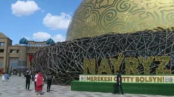 modern Centrum av turkestan, kazakhstan video