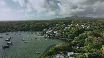 trou d'eau douce Dorf oben Sicht, Mauritius video