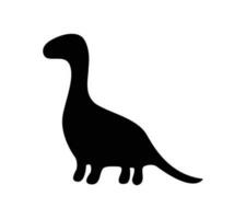 dinosaurio negro y blanco vector