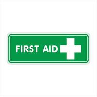 First AID sign vector