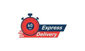 Express Delivery set stock illustration vector