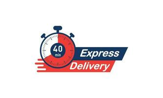 Express Delivery set stock illustration vector