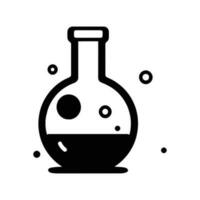 Hand Drawn science test tube in doodle style vector