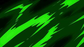 Green fire cartoon animation transition on black background video